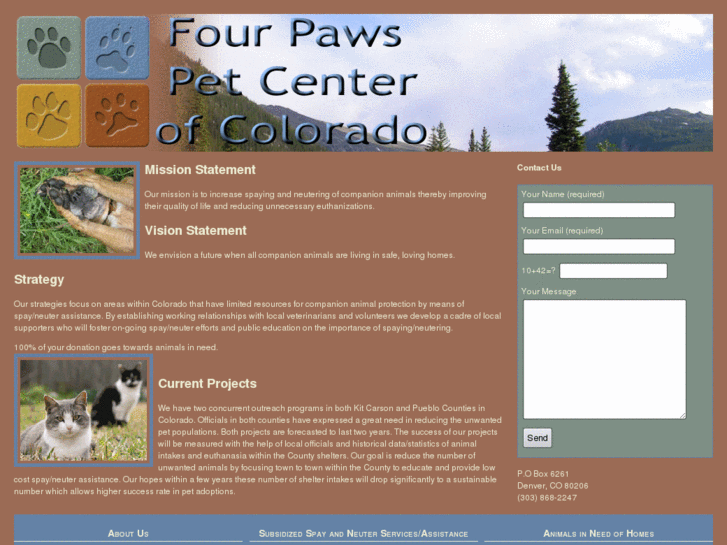 www.fourpawsofcolorado.org