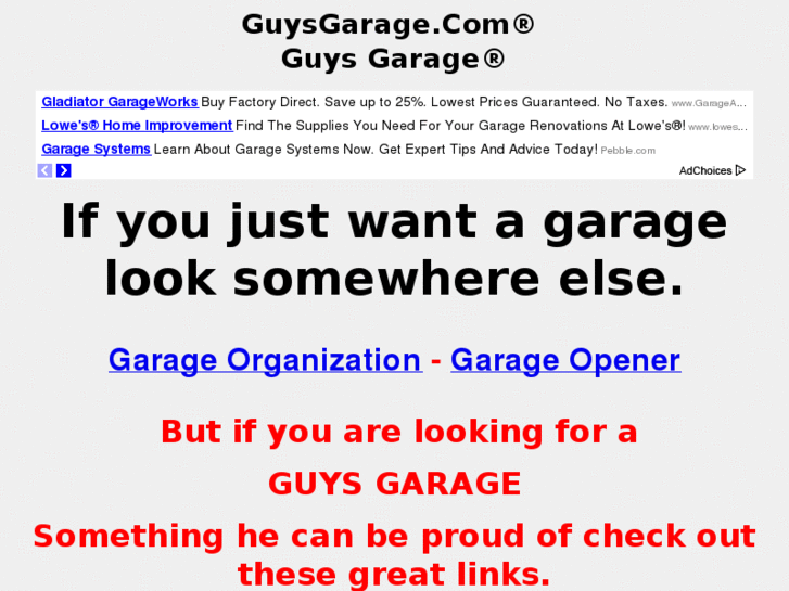 www.guysgarage.com