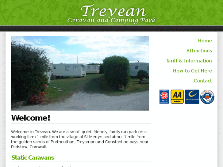 www.treveancaravanandcamping.net