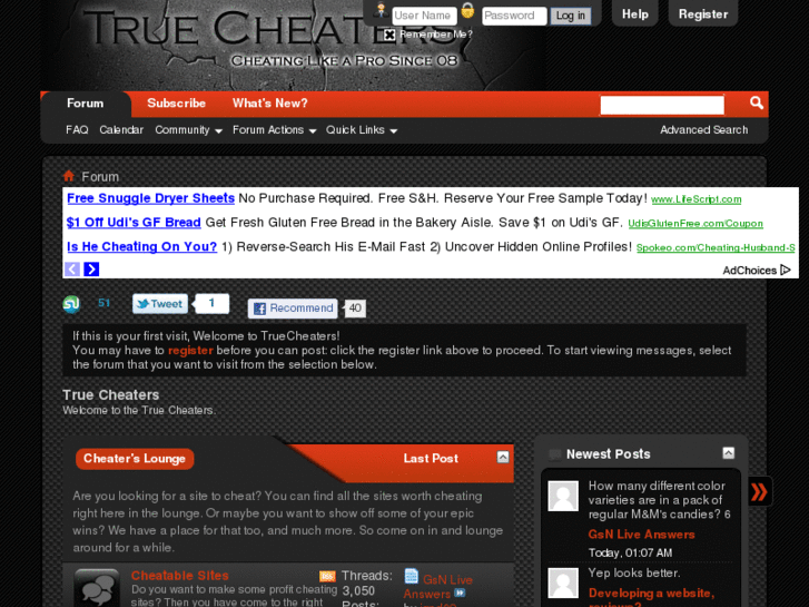 www.truecheaters.com