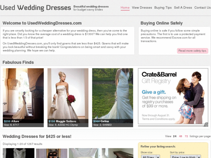 www.usedweddingdresses.com