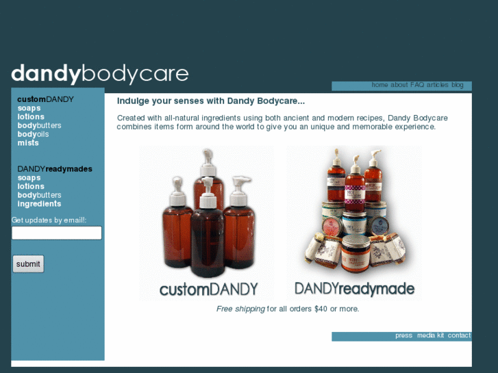 www.dandybodycare.com