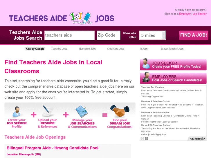 www.teachersaidejobs.com