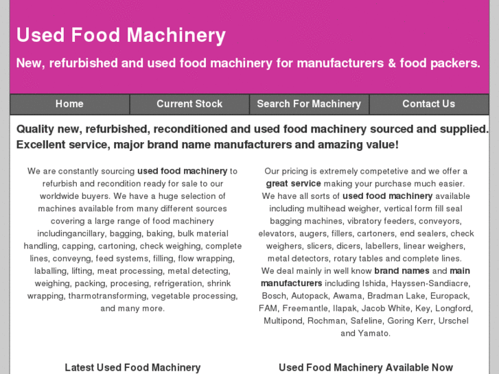 www.usedfoodmachinery.net