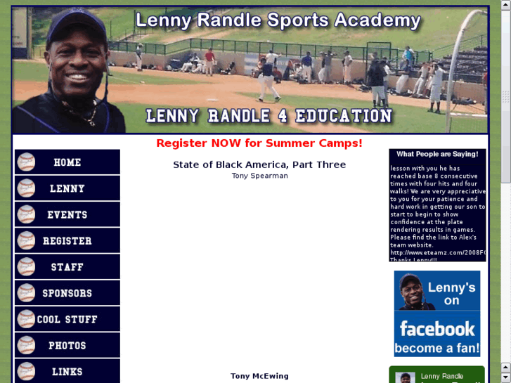 www.lennyrandlesportsacademy.com