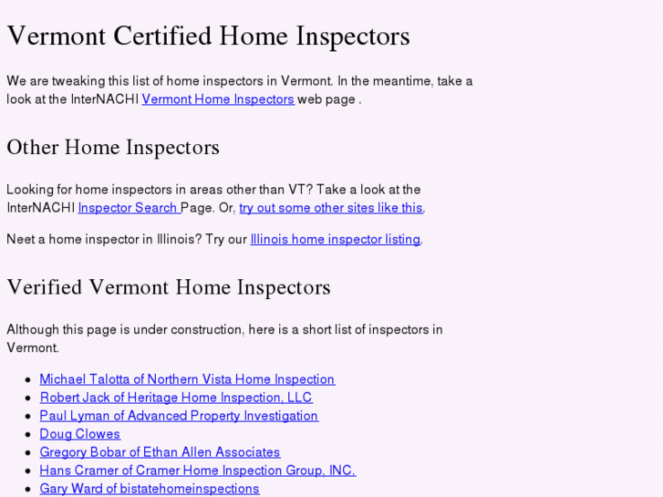 www.vermonthomeinspector.org