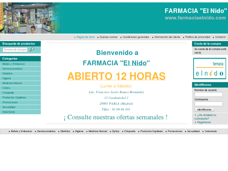 www.farmaciaelnido.com