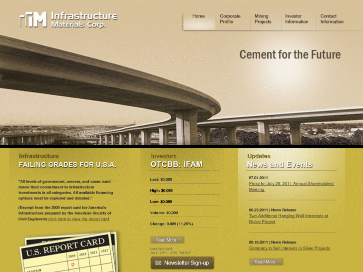 www.infrastructurematerialscorp.com