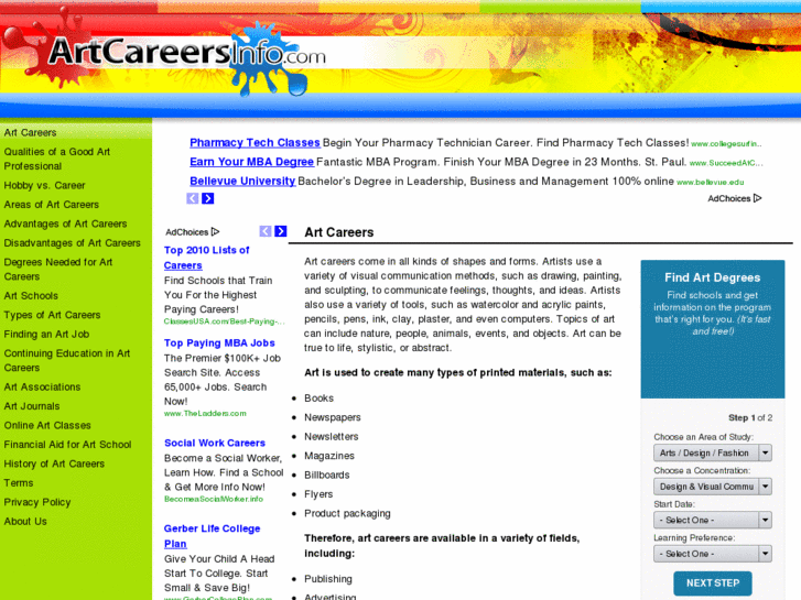 www.artcareersinfo.com