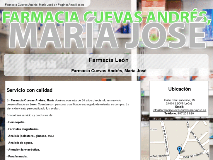 www.farmaciacuevasandresmariajose.es