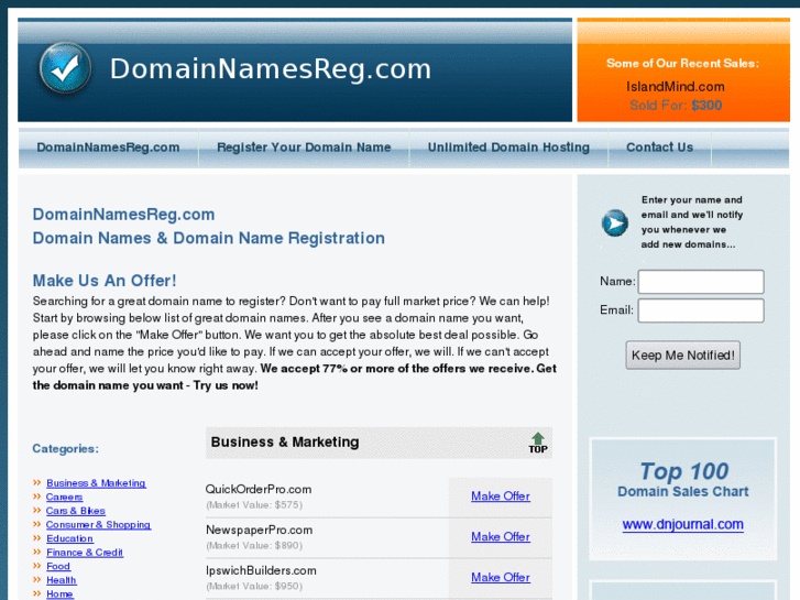 www.domainnamesreg.com