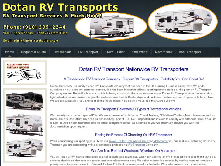 www.dotanrvtransport.com