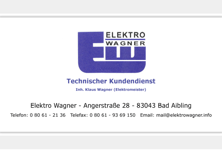 www.elektrowagner.info