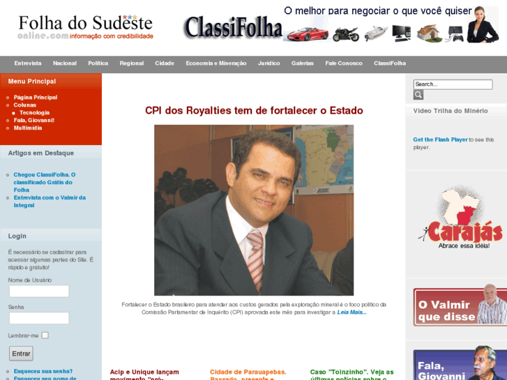 www.folhadosudesteonline.com