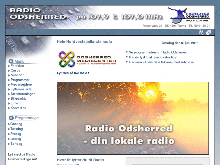 www.radioodsherred.dk