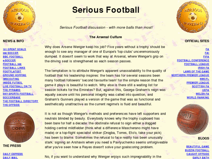 www.seriousfootball.net