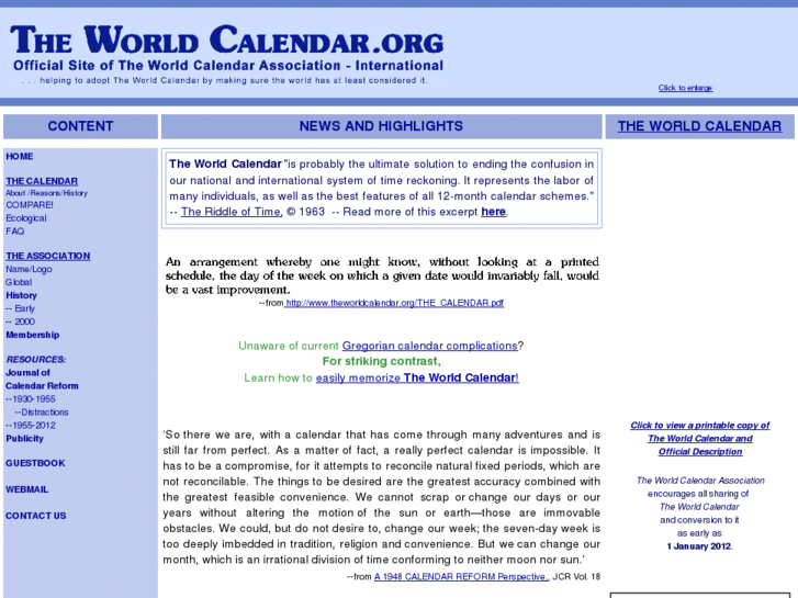 www.theworldcalendar.org