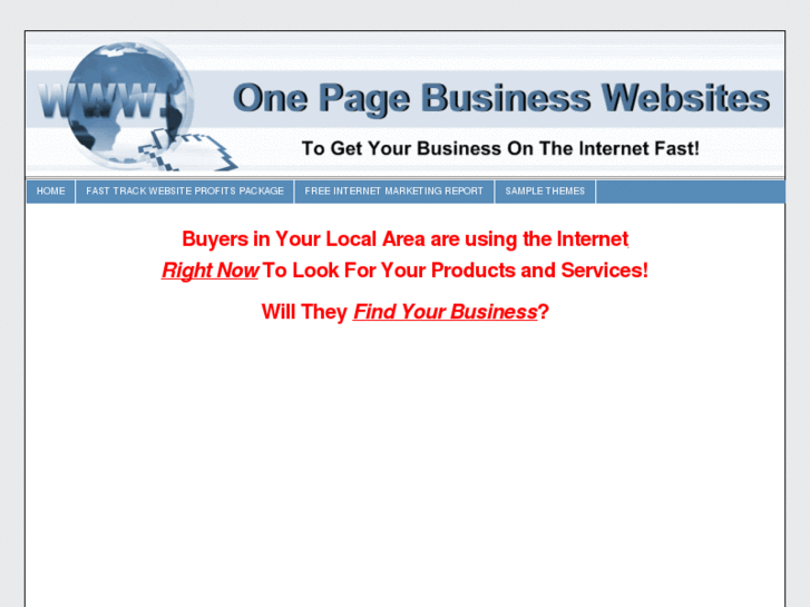 www.onepagebusinesssite.com