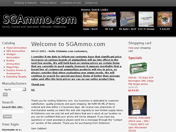 www.sgammo.com