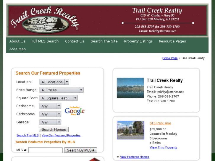 www.trailcreekrealty.biz