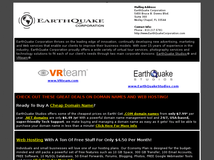 www.earthquakecorporation.com