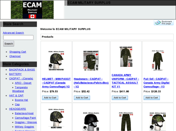 www.ecammilitarysurplus.com