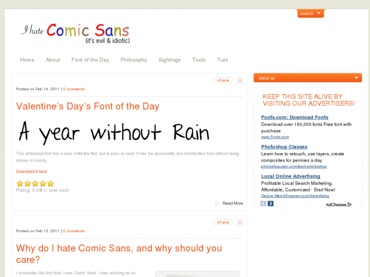 www.ihatecomicsans.com