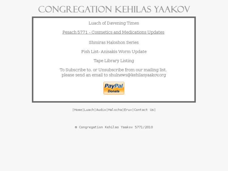 www.kehilasyaakov.org