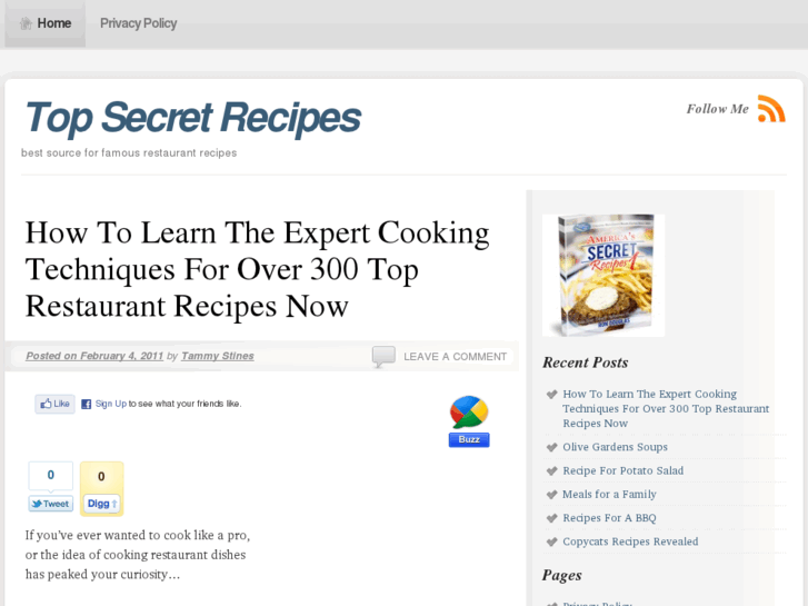 www.topsecretsrecipes.net