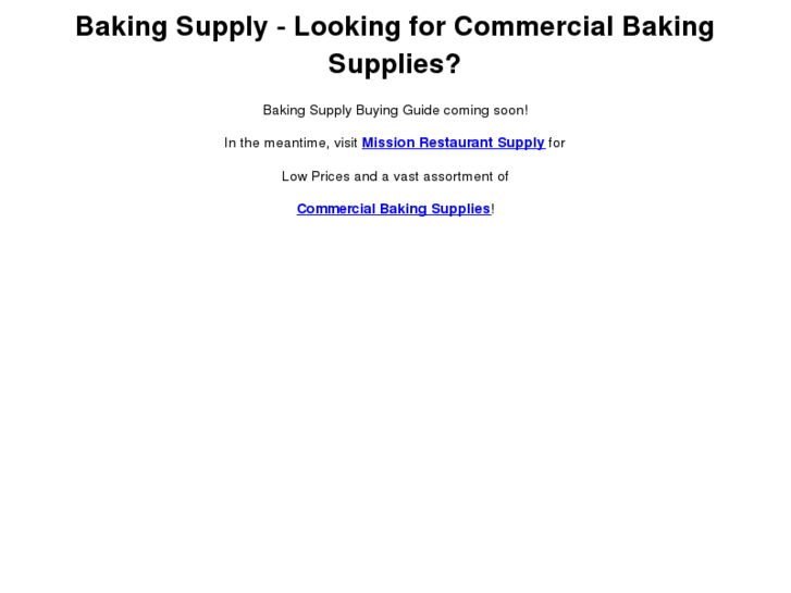 www.bakingsupplybuyingguide.com