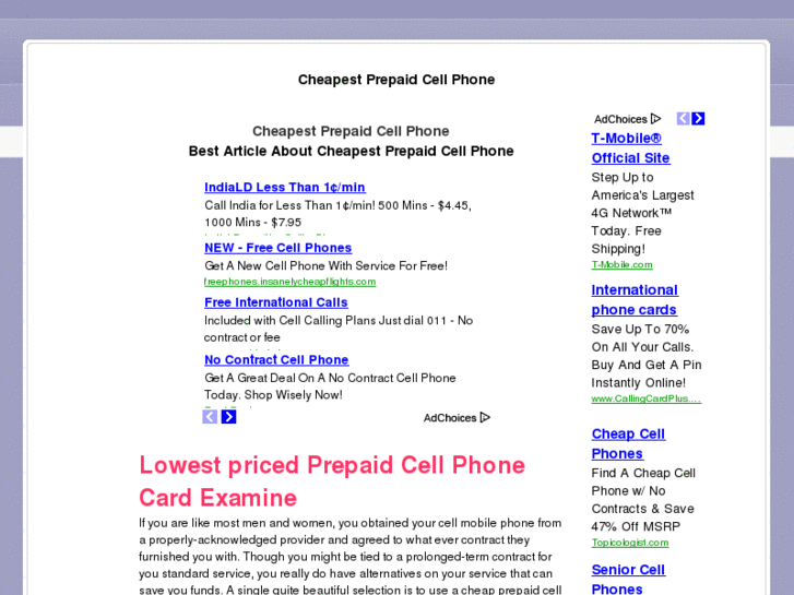 www.cheapestprepaidcellphone.net