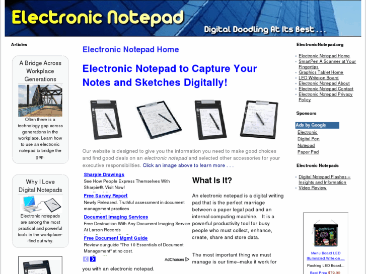 www.electronicnotepad.org