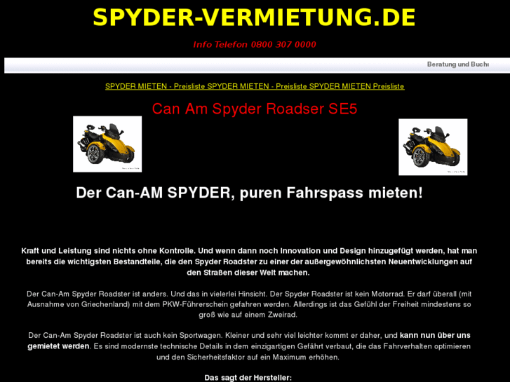 www.spyder-vermietung.com