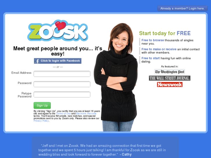 Zoosk.net: Online Dating & Personals - Browse Singles Now - Free to Joi...