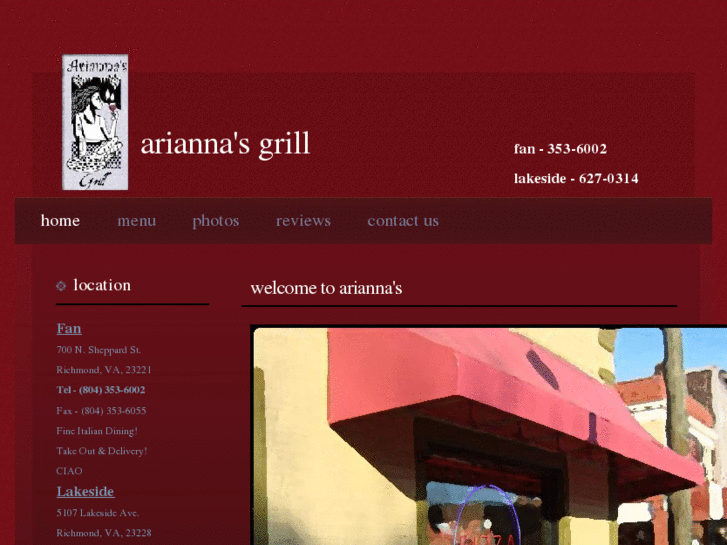 www.ariannasgrill.com