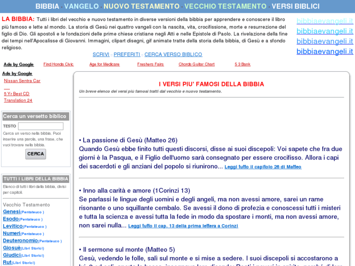 www.bibbiaevangeli.it