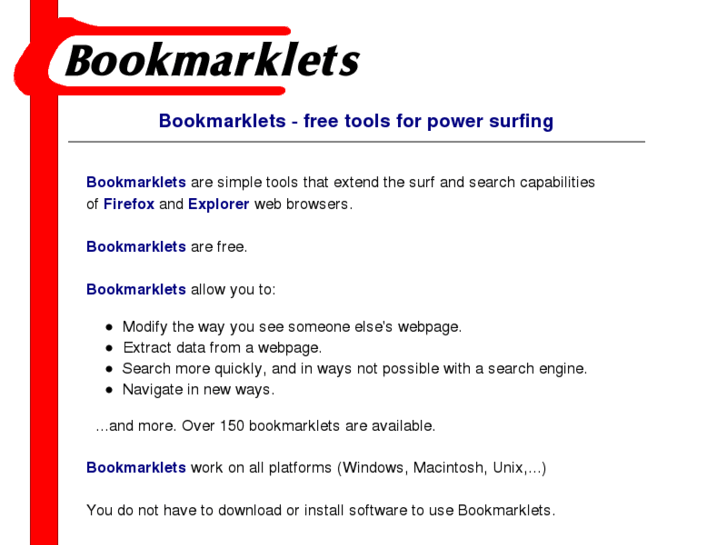 www.bookmarklets.com