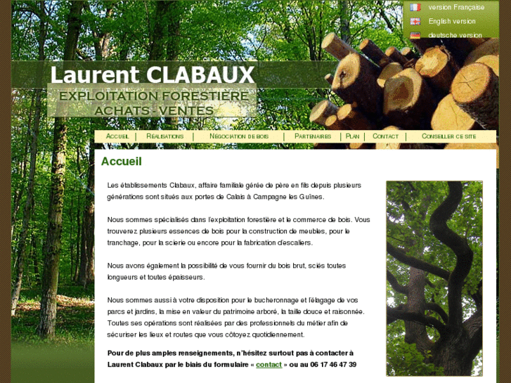 www.ets-clabaux-negoce-bois.com