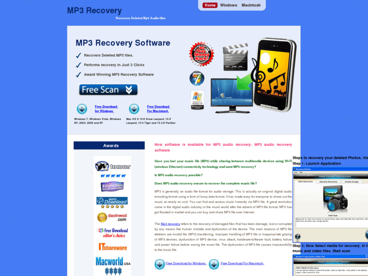 www.mp3recovery.org