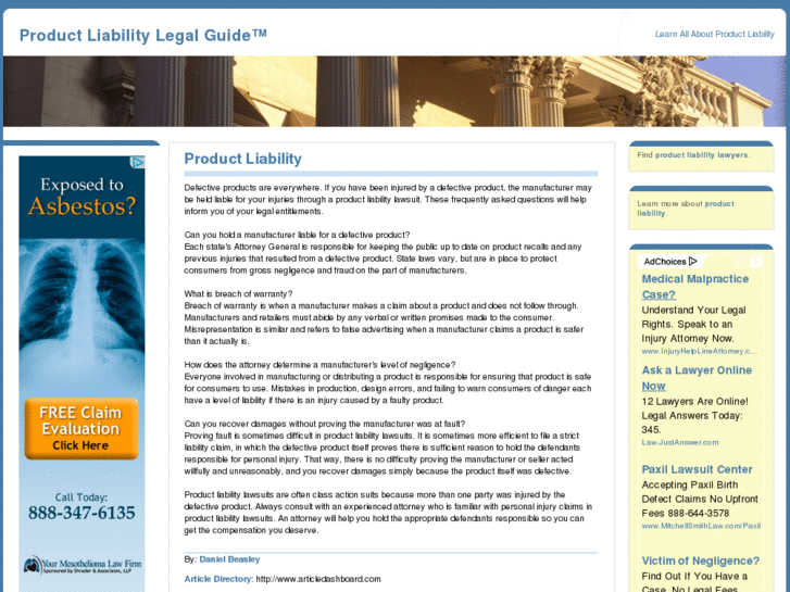 www.productliabilitylegalguide.com