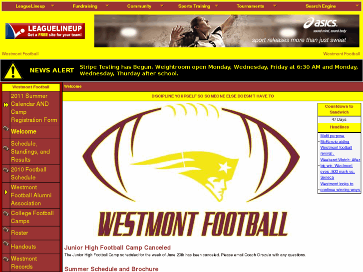 www.westmontfootball.com