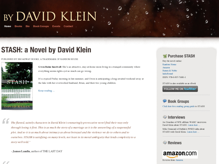 www.authordavidklein.com