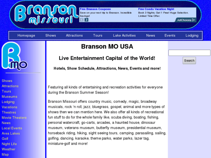 www.bransonentertainment.net