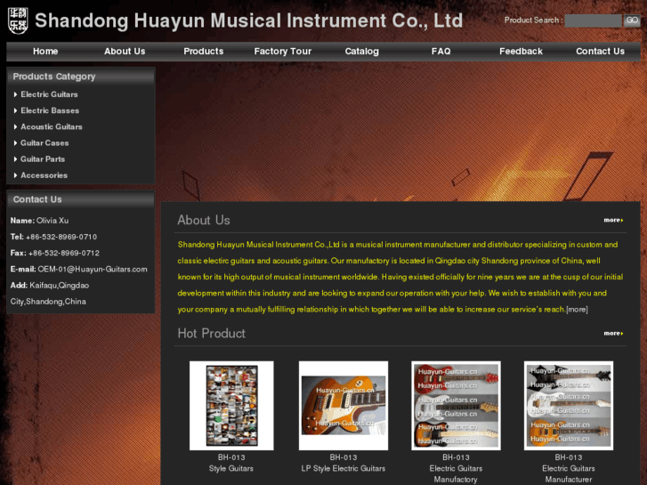 www.huayun-guitars.com