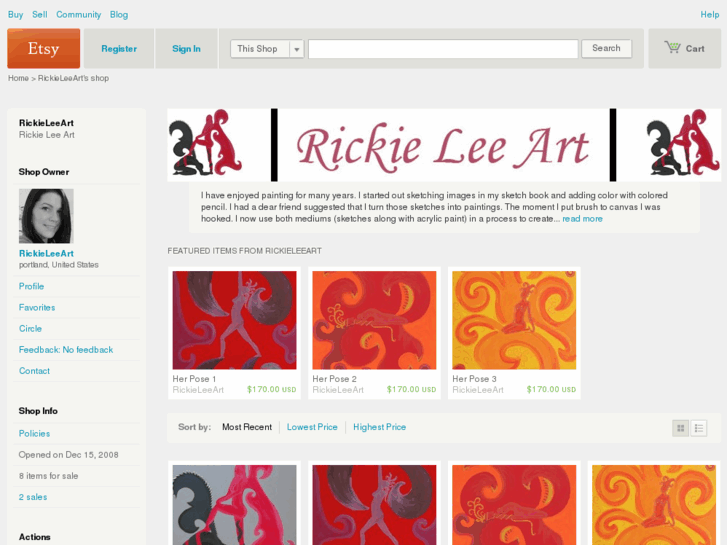 www.rickieleeart.com