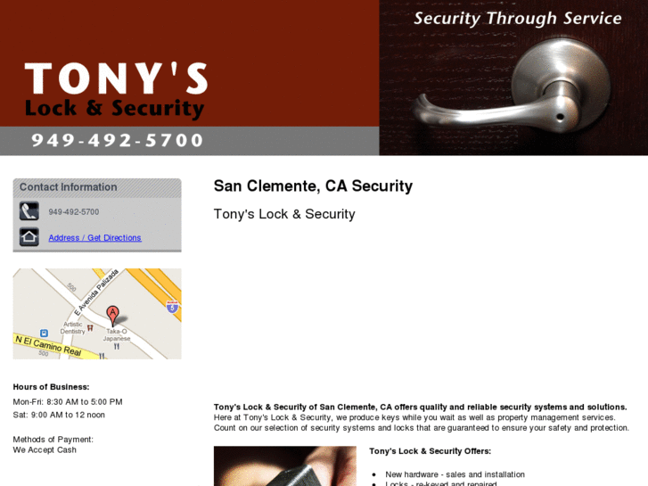 www.tonyslockandsecurity.com