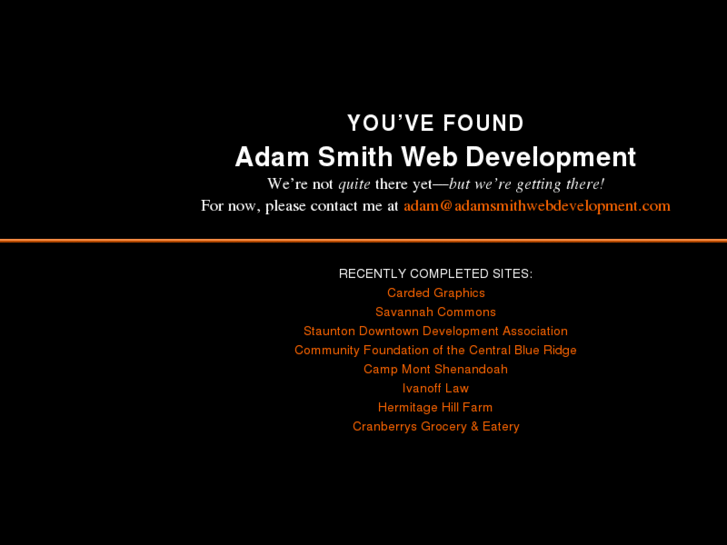 www.adamsmithwebdevelopment.com