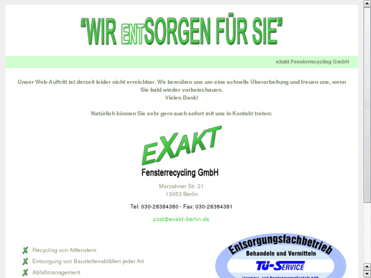 www.exakt-fensterrecycling.com