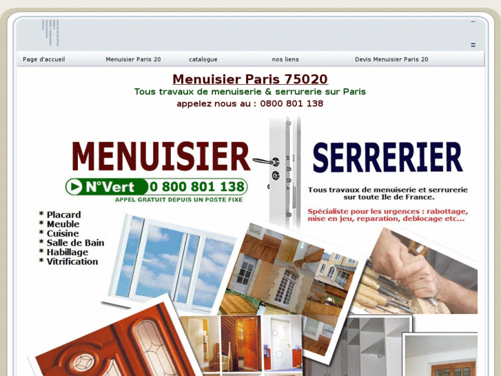 www.menuisierparis20.net