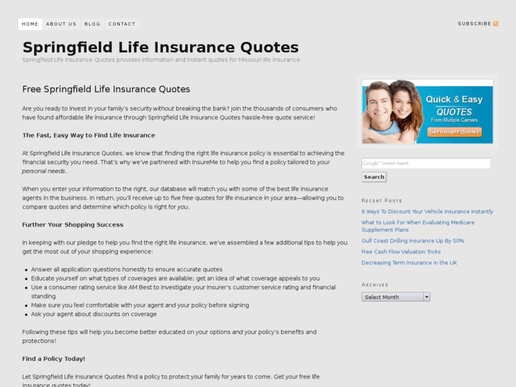 www.springfieldlifeinsurancequotes.com